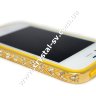 Бампер алюминиевый для iphone 4/4s Luxury Ultra-thin Diamond Strass YELLOW фото 4 — CRYSTAL SHOP