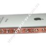 Бампер алюминиевый для iphone 4/4s Luxury Ultra-thin Diamond Strass GOLD PINK фото 2 — CRYSTAL SHOP