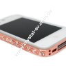 Бампер алюминиевый для iphone 4/4s Luxury Ultra-thin Diamond Strass GOLD PINK фото 5 — CRYSTAL SHOP