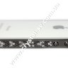 Бампер алюминиевый для iphone 4/4s Luxury Ultra-thin Diamond Strass BLACK фото 2 — CRYSTAL SHOP
