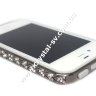 Бампер алюминиевый для iphone 4/4s Luxury Ultra-thin Diamond Strass BLACK фото 4 — CRYSTAL SHOP