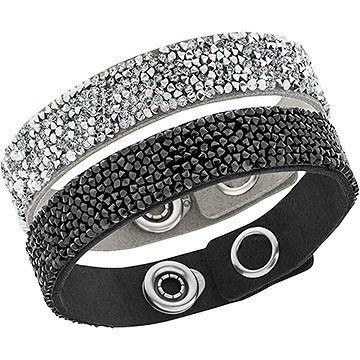 Браслеты Сваровски Crystal Rock Black Bracelet Set — CRYSTAL SHOP
