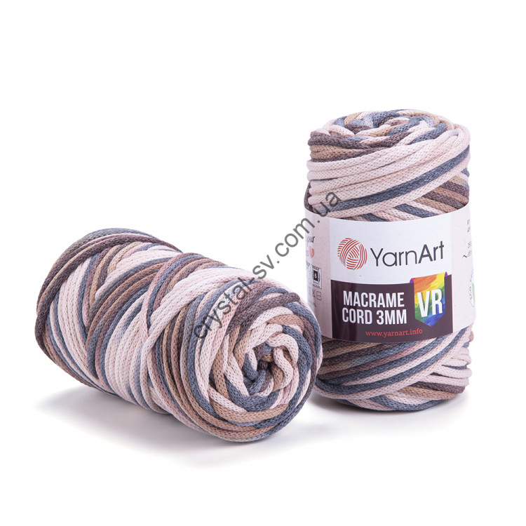YarnArt Macrame Cord 3mm VR (ЯрнАрт макраме корд вр) цвет 928 — CRYSTAL SHOP