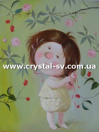 Набор рукоделия мозаика стразами Розовая ленточка (30х40) — CRYSTAL SHOP