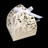 Бонбоньерка для конфет Птички (белая) фото 1 &mdash; CRYSTAL SHOP
