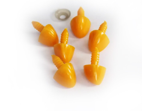 Желтый носик клюв птицы на безопасном креплении 17х28 мм (клюв + защелка) — CRYSTAL SHOP