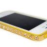 Бампер алюминиевый для iphone 5/5s Luxury Ultra-thin Diamond Strass YELLOW фото 5 — CRYSTAL SHOP
