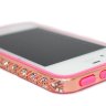 Бампер алюминиевый для iphone 5/5s Luxury Ultra-thin Diamond Strass PINK фото 5 — CRYSTAL SHOP