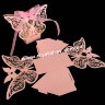 Бонбоньерка для конфет Бабочка ажур (розовая) фото 2 — CRYSTAL SHOP