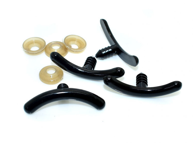 Пластиковые дуги брови для игрушек амигуруми или рот для куклы 25 мм (1 шт) — CRYSTAL SHOP