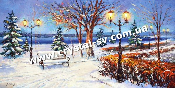 Набор алмазная техника Парк зимой (40х60) — CRYSTAL SHOP