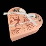 Бонбоньерка для конфет Сердце (розовая) фото 4 &mdash; CRYSTAL SHOP