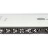 Бампер алюминиевый для iphone 5/5s Luxury Ultra-thin Diamond Strass BLACK фото 6 — CRYSTAL SHOP
