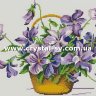 Набор алмазная мозаика стразами Вышитые цветы в корзине (30x45) фото 1 — CRYSTAL SHOP