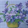 Набор алмазная мозаика стразами Вышитые цветы в корзине (30x45) фото 2 — CRYSTAL SHOP