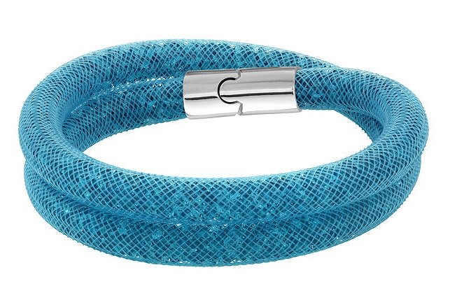 Браслет Сваровски Stardust Blue Double Bracelet (S: 38 cm) — CRYSTAL SHOP