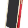 Бампера на телефон для iPhone 5/5s камни HERMES logo метал original box GOLD Red фото 1 &mdash; CRYSTAL SHOP
