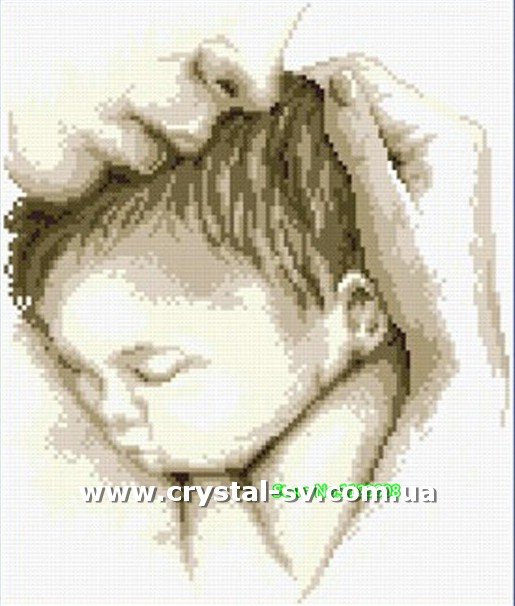 Набор мозаика стразами Нежные объятия (35х30) — CRYSTAL SHOP