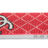 Чехол для Apple iPhone 5/5s стразами Rhinestone Bling Diamond CHANEL logo RED фото 5 — CRYSTAL SHOP