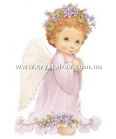 Набор алмазными стразами Ангел (30х20) — CRYSTAL SHOP