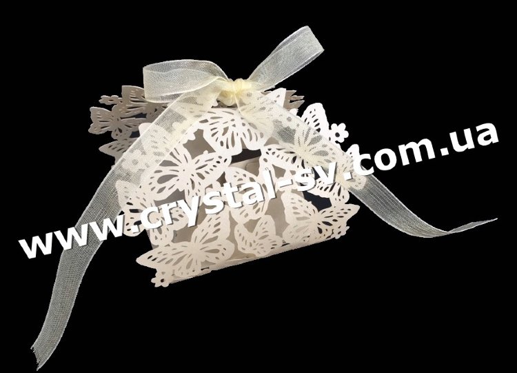 Бонбоньерка для конфет Бабочки маленькие (золото) — CRYSTAL SHOP