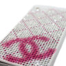 Чехол для Apple iPhone 5/5s стразами Rhinestone Bling Diamond CHANEL logo White фото 4 — CRYSTAL SHOP
