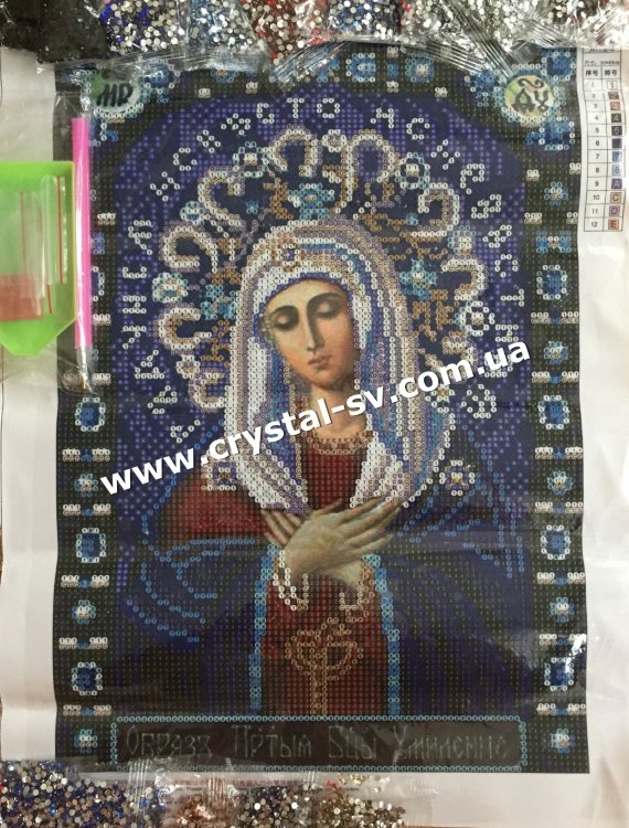 Набор алмазная мозаика стразами Икона Умиление Пресвятой Богородицы (40х30) — CRYSTAL SHOP