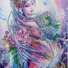 Набор алмазная мозаика специальными стразами Девушка Радуга (40х30) фото 2 — CRYSTAL SHOP