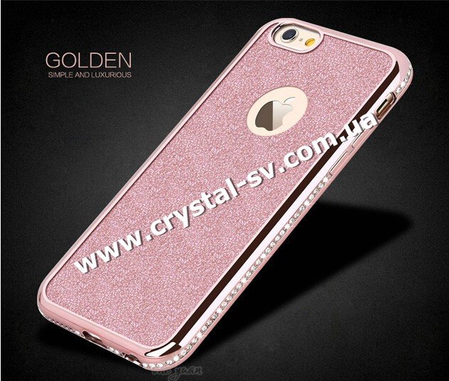 Чехол iphone 6 6s Силикон GOLDEN sumple and Luxurious ROSE GOLD — CRYSTAL SHOP