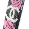 Чехол для Apple iPhone 5/5s стразами Rhinestone Bling Diamond CHANEL logo Black фото 2 — CRYSTAL SHOP