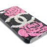 Чехол для Apple iPhone 5/5s стразами Rhinestone Bling Diamond CHANEL logo Black фото 3 — CRYSTAL SHOP