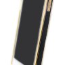 Бампера на телефон для iPhone 5/5s камни HERMES logo метал original box GOLD Black фото 1 — CRYSTAL SHOP