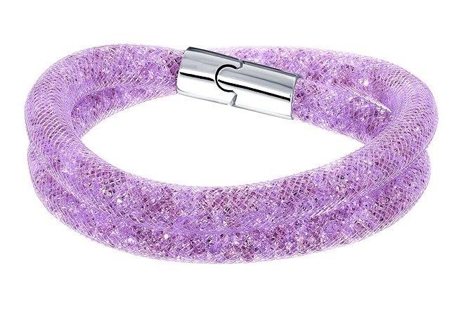 Браслет Сваровски Stardust Mauve Double Bracelet (S: 38 cm) — CRYSTAL SHOP
