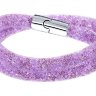 Браслет Сваровски Stardust Mauve Double Bracelet (S: 38 cm) фото 1 — CRYSTAL SHOP