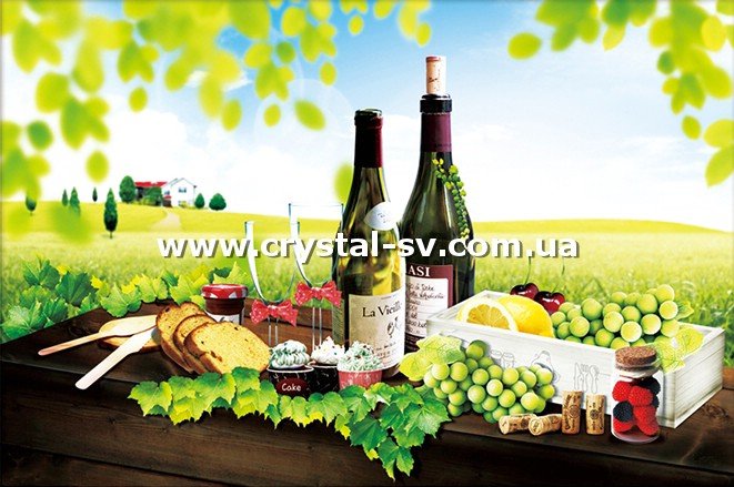 Набор алмазная вышивка Вино и фрукты (45х65) — CRYSTAL SHOP