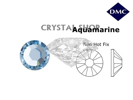 Стразы DMC non Hot Fix Aquamarine ss3 (1,3 мм) фото 1 — CRYSTAL SHOP