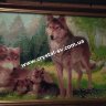 Набор рисование камнями по номерам Семья волков фото 3 — CRYSTAL SHOP
