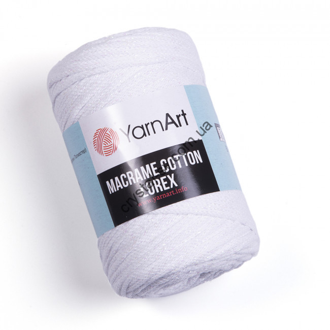 YarnArt Macrame Cotton Lurex (ЯрнАрт Макраме коттон люрекс) цвет 721 — CRYSTAL SHOP