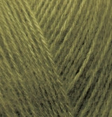 Пряжа Alize Angora Gold (Ализе ангора голд) цвет 758 оливковый — CRYSTAL SHOP