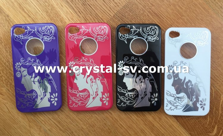 распродажа чехлов айфон 4 4s Девушка Окно лого яблоко — CRYSTAL SHOP