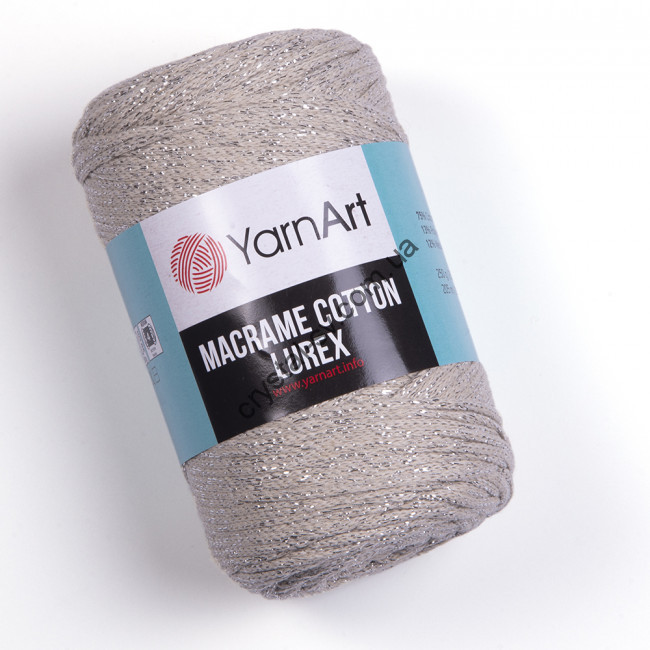 YarnArt Macrame Cotton Lurex (ЯрнАрт Макраме коттон люрекс) цвет 725 — CRYSTAL SHOP