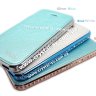 5s Apple книжка флип для iPhone из страз Elegance Style PU кожа Gold Pink Blue фото 1 — CRYSTAL SHOP