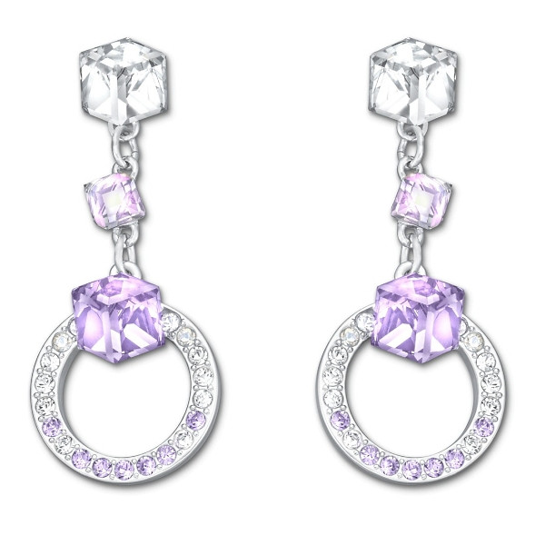 Серьги Сваровски Geometric Pierced Earrings — CRYSTAL SHOP