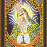Набор алмазная мозаика круглыми стразами Икона Остробрамская Пресвятая Богородица (40х34 см) фото 1 — CRYSTAL SHOP