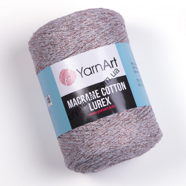 YarnArt Macrame Cotton Lurex (ЯрнАрт Макраме коттон люрекс) цвет 727 — CRYSTAL SHOP