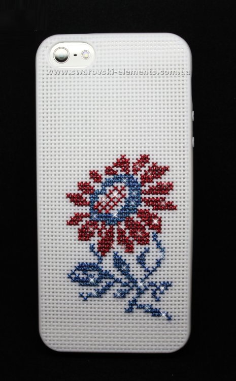 Чехол для iphone 5/5s вышивка крестом украинская вышивка подсолнух — CRYSTAL SHOP