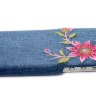 Чехол для iphone 5/5s Denim JEANS STYLE вышивка на джинсах джинсовый чехол PEONY фото 5 — CRYSTAL SHOP