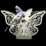 Бонбоньерка для конфет "Бабочка" (белая) фото 1 — CRYSTAL SHOP